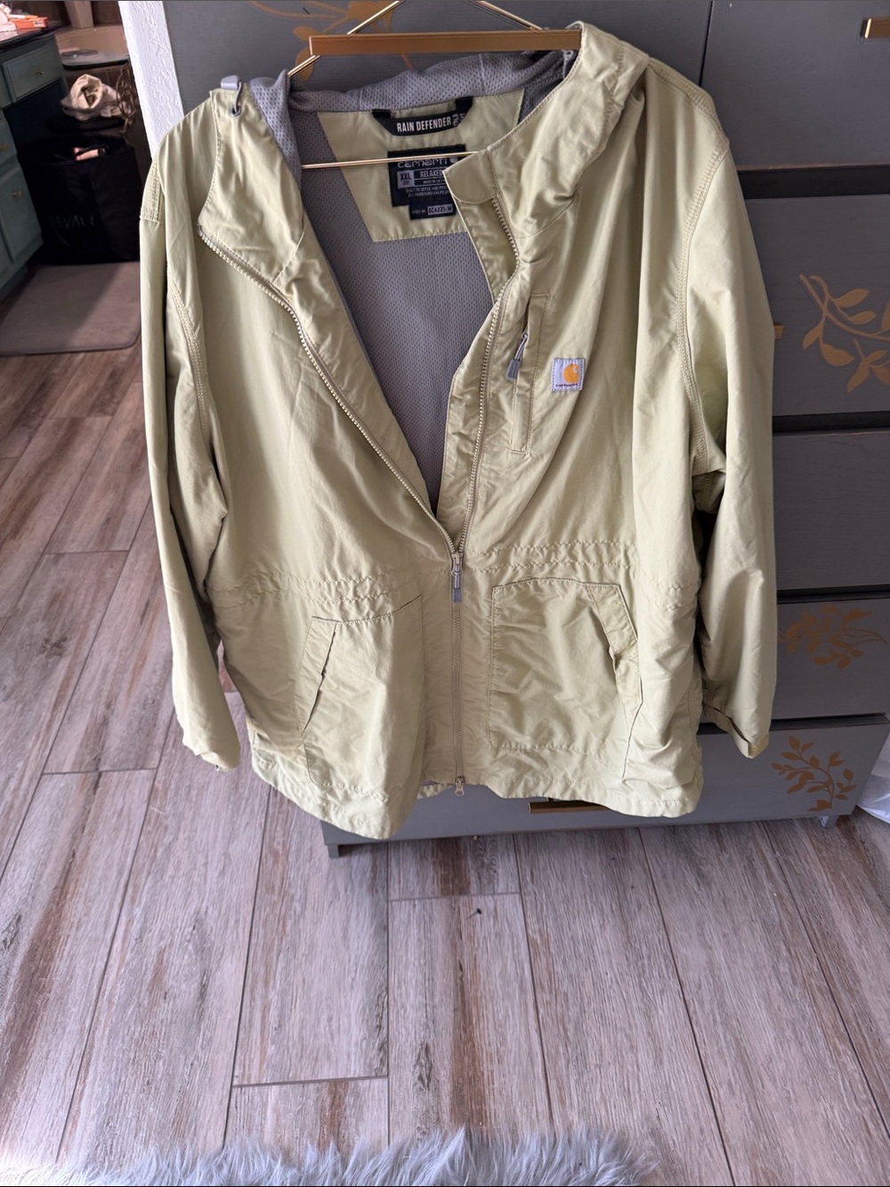 Carhartt Women's Olive Green Hooded Utility Jacket